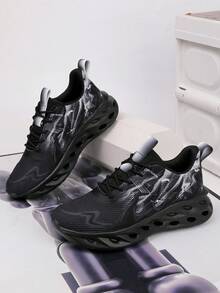 Zapatillas deportivas casuales para exteriores con suela asimétrica pintada a mano, patrón de camuflaje, transpirables y cómodas, adecuadas para adolescentes, estudiantes, todo el año