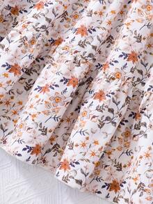 Girls Casual Butterfly Print Skirt, Summer - Apricot - View 4