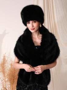 Damen Schals und Umhänge für Abendkleider, Schal Umhang Winter Schal für Damen, warmer Schal, Mode Accessoires für Frauen - A - Übersicht 5