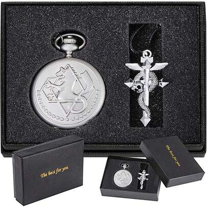 Pocket Watch With Chain For Cosplay Accessories And Gifts