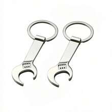 1/5/10/20/50pcs Personalized Bottle Opener, Customizable Text, Creative Wrench Keychain, Portable Keychain, Unique Gift For Father's Day, Christmas, Birthday, Wedding, Anniversary, Friends, Family, Clients, Colleagues