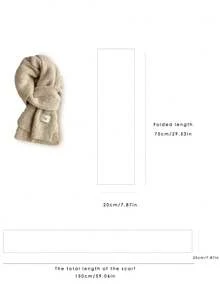 1 Khăn quàng cổ đan trang trí cho nữ, Khăn quàng cổ bằng vải cashmere đan mềm mại và ấm áp, Thích hợp cho học sinh, Kích thước nhỏ - Màu hoa vàng - Xem 2