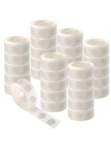 100 piezas/Rollo Puntos adhesivos doble cara, Puntos de pegamento transparentes para globos removibles, Cinta adhesiva doble cara para globos, Puntos adhesivos para manualidades, Regalos de Navidad, Halloween, Decoraciones navideñas