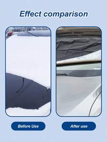 1 pieza Cubierta para parabrisas de coche - Cubierta frontal a prueba de nieve/escarcha de invierno, parasol, cubierta antipolvo, almohadilla protectora contra el sol de verano, parasol de ventana de coche, película protectora del parabrisas (anti-hojas/sol/polvo/escarcha/nieve) - Protección contra el viento y los rayos UV para todo tipo de clima, apta para sedanes, SUV, camiones y coches universales - Multicolor - Ver 5