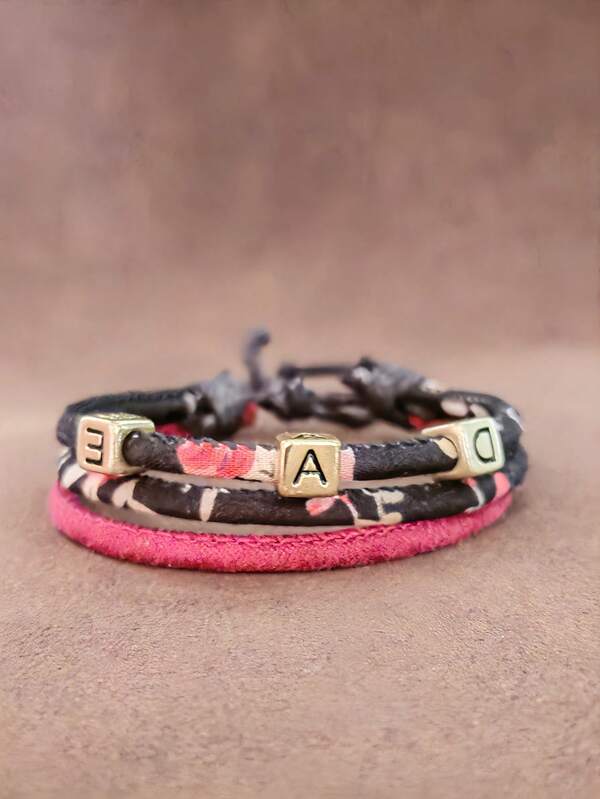 New Fabric & Beaded Casual Bracelet