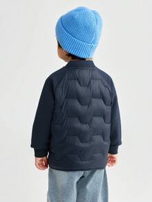 Balabala 2025 Tween Boy Lightweight Down Jacket, Waterproof & Warm For Winter - Dark Blue - View 7