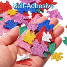 Foam Stickers, EVA Self Adhesive Glitters Foam Shape Sticker Craft Supplies For Scrapbook Card DIY Making Home Decor - 魚式120片 - 查看 4