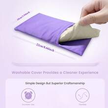Almohada para los ojos de lavanda para relajación de yoga, máscara de ojos con peso y calentable para ojos secos, compresa caliente y fría con aromaterapia