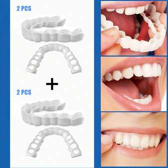Brand New White Dental Veneers, Comfortable To Wear, Durable, Help You Regain Confidence.