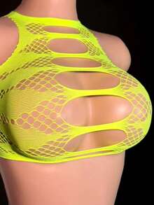 Bộ đồ lót liền thân ren gợi cảm 2 món - màu xanh lá - Xem 4