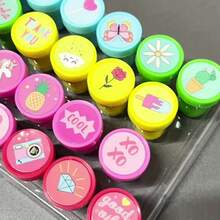 10/20/30/50 张儿童邮票 - 专为生日派对、嘉年华、学校奖励、礼品袋、圣诞节、情人节、新年礼物（派对和节日邮票）设计