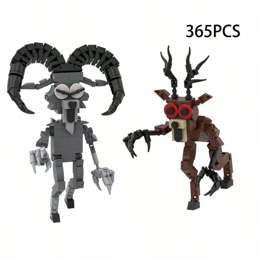 Set Mainan Balok Susun Puzzle 99 Malam di Hutan Terbaru, Hadiah & Dekorasi - 2 karakter - View 1