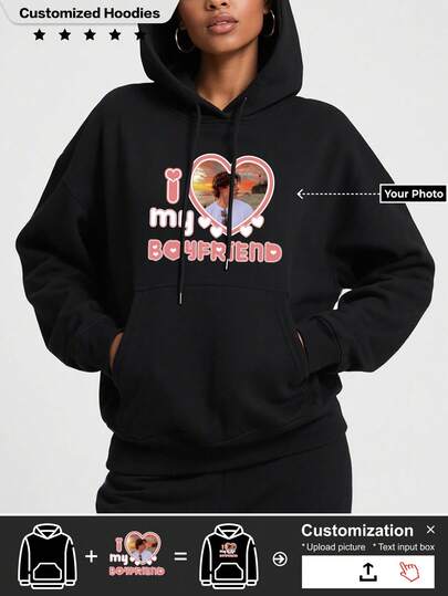 A Custom Thickened Hoodie, Made With Your Picture, Can Be Given As A Gift To Anyone You Want, A Must For Winter,