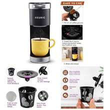 Reusable K Cups K - K - DuoK - Slim, 4 Pack Reusable Coffee Pods K - Eurig, Refillable Single K Cups K - Eurig 1.0 2.0 Series - 1 + 4 gói - Xem 1