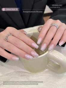 XEIJAYI 4PCS 15ml Shining Nail Polish Gel,UV LED Soaking Nail Gel, Semi-Permanent, DIY Salon Quality Nail Art Gel - 彩色 - 查看 5