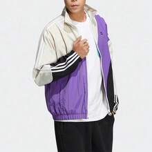 Adidas NEO Men's Casual Sports Jacket With Stand Collar - Multicolor - View 1