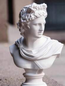 1pc Apollo Statue Decoration, Gypsum Space Theme Small Statue, Suitable For Various Room Types, Art Sketch Supplies, Living Room, Dining Room, Office, Cabinet Decoration, Home Decoration, Ideal Gift For Art Students During Christmas, Thanksgiving, Graduation Season, Etc- Indoor Collectibles - Multicolor - View 4