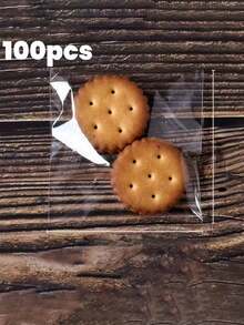 100 Pieces Of Self-Sealing Bags – Transparent, Thickened, And Resealable Plastic Bags. These Bags Are Also Suitable As Self-Sticking Gift Bags Or Transparent Snack Bags, Ideal For Holding Snacks, Accessories, Decorative Items, Christmas Candy, And Other Gifts.