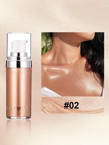 HANDAIYAN Highlighter Body Lotion, Brightening Serum, Natural Glow Liquid, Ideal For Summer Beach, Pool Party, Travel, Halloween, Christmas Gifts, Face Painting, Cosmetics, Suitable For Women, Winter/Spring, Ideal For Y2K Fancy Fashion, Suitable As Birthday/Valentine's Day/Mother's Day Gifts, Essential For Celebration Parties, Best Color Choices - 香檳色 - 查看 9