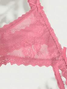 1pc Customized Crystal Letter Sexy Lace Personalized Name G-String Bikini Thong Lingerie T-Back, Gift For Girlfriend, Wife, Valentine's Day, Christmas, Halloween, Thanksgiving, Birthday