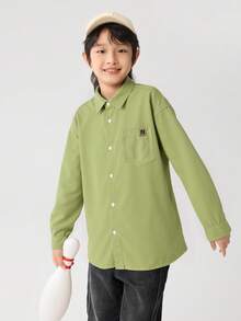 Balabala Kids Shirt Long Sleeve 2025 Fall New Flannel Cotton