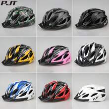 PMT Cycling Helmet Comfort Lining Lightweight Hollow Riding Safety Cap Head Protection Bicycle MTB Helmets Men Women Bike Helmet - W012-黑色 - 查看 7