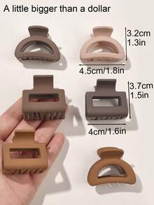 10 قطعة/مجموعة مشابك شعر صغيرة نصف دائرية بلون أسود وبني داكن، إكسسوارات شعر جميلة وعصرية لتثبيت الغرة والشعر المتطاير، مشابك شعر موضة الشتاء