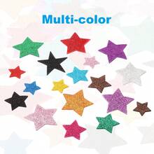 Foam Stickers, EVA Self Adhesive Glitters Foam Shape Sticker Craft Supplies For Scrapbook Card DIY Making Home Decor - 五角星 60Pcs - 查看 3