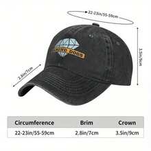 2025 New Washed Men's Baseball Cap Trucker Snapback Cap Dad Hat Dog Golf Cap - 藏青 - 查看 4