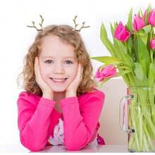 Reindeer Antler Headband Christmas Deer Antler Hairband Fawn Horn Hair Bands Women Hair Hoop Headpiece Accessories