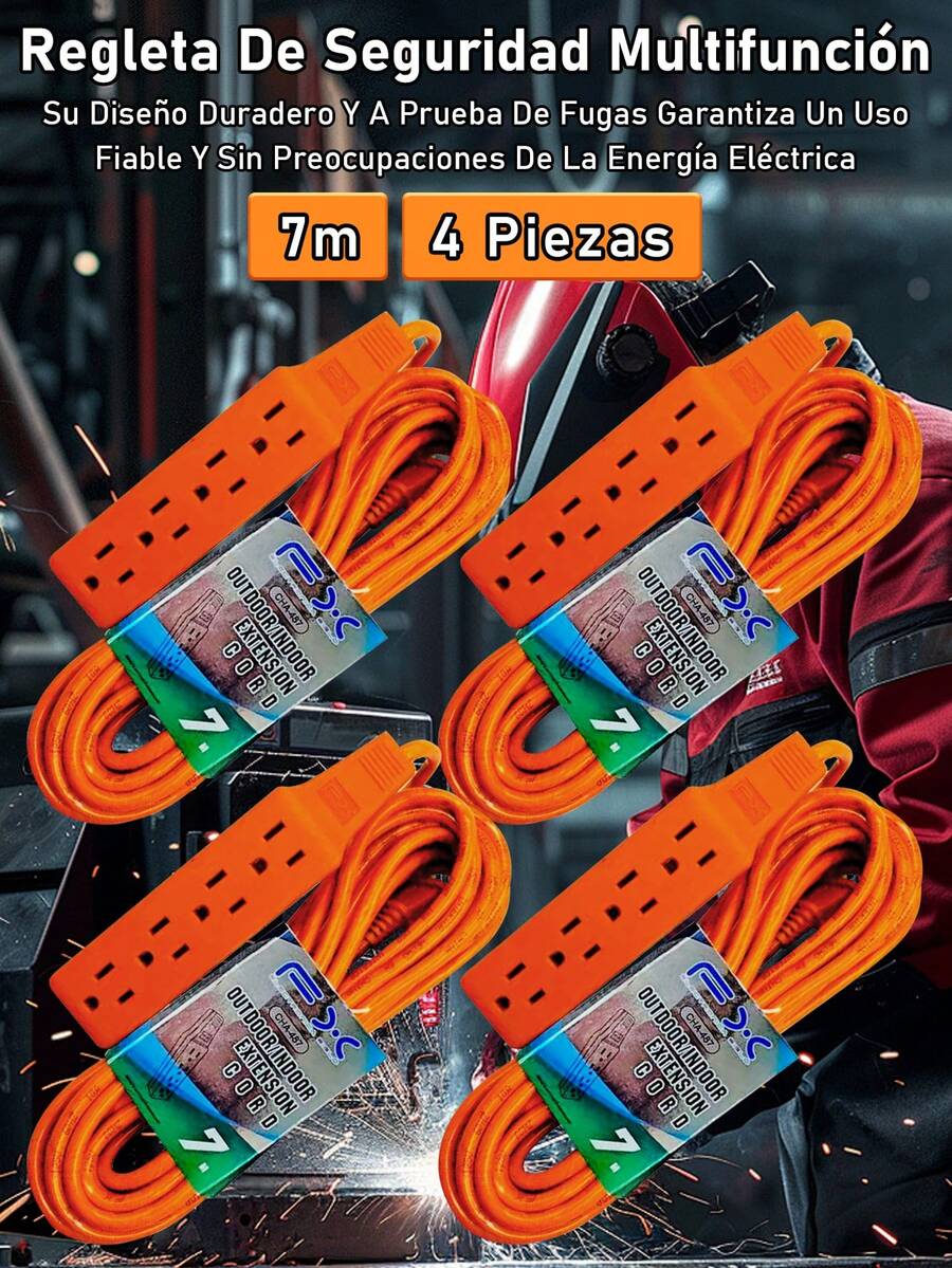 Extension Cords - 7 Metros--4 Piezas - View 1