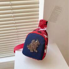 Bolso de pecho/bandolera de dinosaurio de dibujos animados para niños, bolso de cintura lindo para niños