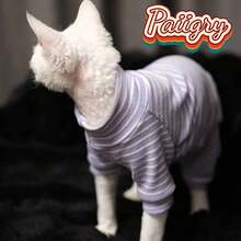 Autumn/Winter Pet Clothes Soft Warm Comfortable Four-Leg Undershirt, Suitable For Siamese, British Shorthair, Sphynx, Devon Rex, Hairless Cats - Green - View 1