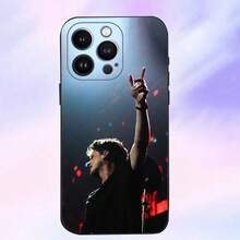 Custodia per telefono con sopracciglia di C-Charlie P-Puth, compatibile con 16, 15, 14, 13, 12, 11 Plus, Pro Max, XS, X, XR, SE, Mini, 8, 7, in morbido silicone nero. Compatibile anche con custodie per Samsung Galaxy S17, S17 Pro, S17 Pro Max.