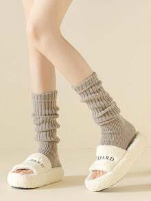 1 双女士袜子 - 优雅的靴子/鞋子脚凳设计，温暖的冬季腿套，舒适的秋冬服装，精致的女士鞋履配饰，靴袜，女士靴袜，秋季、圣诞袜，滑雪袜，女士保暖袜，毛绒袜，蓬松袜