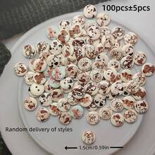 10/50/100Pcs Vintage Mixed Pattern Wooden Dog Buttons, 2 Holes Wood Puppy Print Buttons For Sewing Clothing Bag Hat DIY Craft Party Decor - Multicolor - View 13