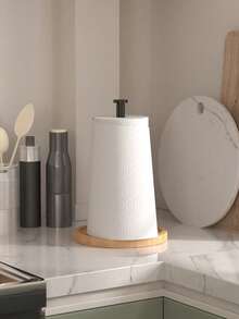 Elegant Flat Paper Napkin Rack With Dispenser Arms - White/Black Napkin Rack For Tables, Kitchens, Countertops And Outdoor Table - Multicolor - View 10