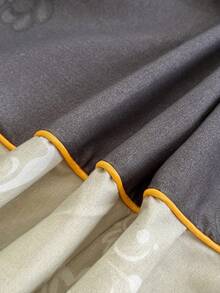 3件套床裙套装（1个床裙+2个枕套），花卉图案，柔软亲肤，适合卧室，四季皆宜 - 灰色 - 查看 3