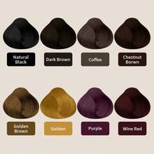 草本染发剂，草本半永久性染发剂，男女通用即时染发剂，植物提取物，滋养秀发，持久显色，染出时尚发色 - 彩色 - 查看 10