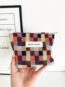 MEYOU FAIRY 化妆包、便携手提包、收纳包、洗漱包、大容量化妆包、化妆品收纳纸巾收纳包、旅行必备包、收纳包、女士卫生巾收纳包、学生铅笔盒、内袋、拉链手提收纳包、带拉链、化妆袋、化妆包、大容量、大号化妆包、圣诞礼物、收纳袋、旅行、女士礼物、女士收纳袋、手拿包/小手提包、化妆品收纳盒、收纳袋、刷具收纳袋、迷你收纳袋、大容量收纳袋 - 彩色 - 查看 7