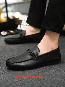 2025 Mocassini classici da uomo, comodi e di moda, scarpe da guida leggere, versatili e confortevoli (Nota: le scarpe sono piccole, si consiglia di scegliere una taglia in più per chi ha piedi più grandi) - nero - Visualizzare 3