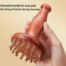 SilvaLex Wooden Massage Tool, Full Body Massager, Hand Massager, Leg Massager, Shoulder Massager, Shoulder & Neck Massage Tool, Face Massager, Back Massager, Waist Massager, Suitable For Home Use, Can Be Given As Holiday Gifts To Family, Friends, Classmates, And Parents - Brown - View 9
