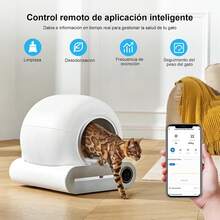 INTELOCO Arenero para Gato Autolimpiable, Inteligente Arenero automatico Gatos Caja dearena Extragrande de 65L+9L Cuenta con esterilización, Control de aplicación - 1 - Ver 3