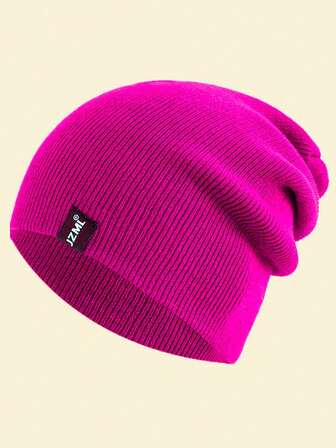 JZML 1 szt. Unisexowa etykieta z literą dekoracyjna czapka męska zimowa odzież