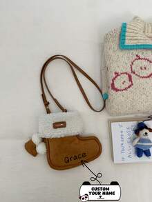 Personalized Customization Is Key. This Crossbody Bag Features A Shoe-Shaped Design, Is Soft And Cute, And Stylish. It Can Be Customized With Your Name And Is Available In Multiple Colors. You Can Also Print Your Name Or Holiday Greetings To Create A Truly Unique Bag.