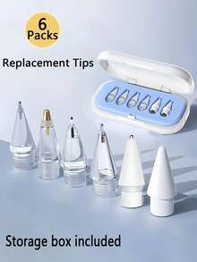 Replacement Pencil Tips Compatible With Apple Pencil 1 2 Pro Gen Universal Soft Nibs Tablet Pen Tip For IPencil IPad Pro Stylus Pen Nib Gifts For Mother, Family, Friends, Birthday, Holiday Pen Accessories