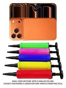 1pc/3pcs Balloon Air Pump, Portable Handheld Inflator, Manual Balloon Air Pump For Birthday Party, Celebration, Wedding, Balloons (Random Color), Hand-Operated Colorful Blower. The Number Of Air Vents At The Bottom May Vary Slightly Due To Different Batches. - Color - View 13