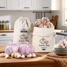 1/5 Packs Reusable Storage Bag 40 X 30cm Canvas Bag, Perfect For Bread, Bulk Products, Potatoes, Onions, Etc