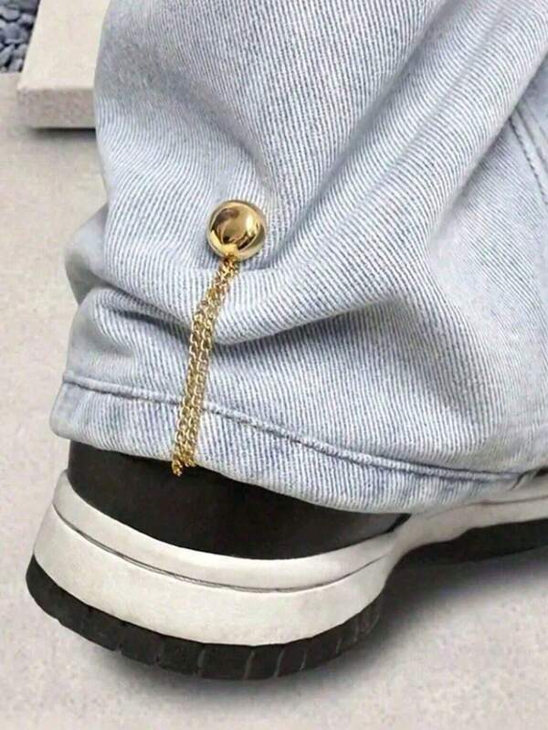 Shortened Trouser Cuffs Clips Made Of Seamless Metal Material, Anti-Slip, Suitable For Trousers And Bucket Hats. Installation Is Simple, Fixation Is Firm. Available In Various Colors.