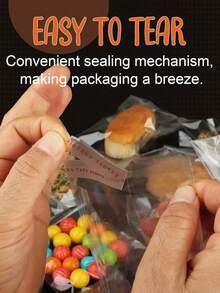 100 Pieces Of Self-Sealing Bags – Transparent, Thickened, And Resealable Plastic Bags. These Bags Are Also Suitable As Self-Sticking Gift Bags Or Transparent Snack Bags, Ideal For Holding Snacks, Accessories, Decorative Items, Christmas Candy, And Other Gifts.